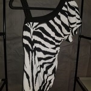 Off one shoulder silky top